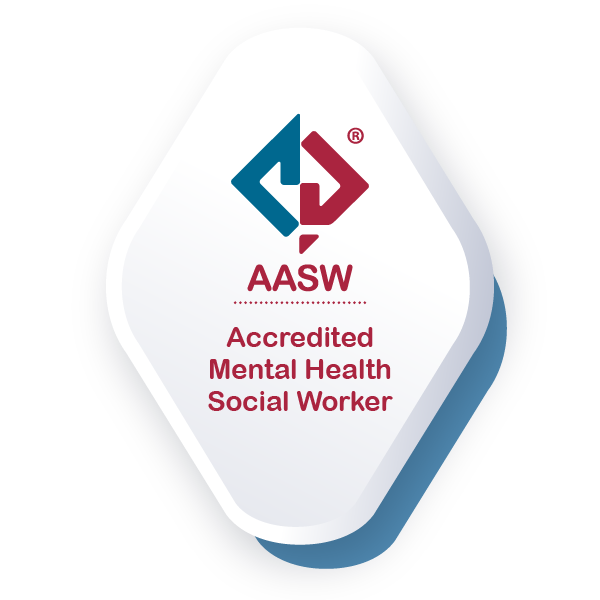 AASW Accredited Mental Health Social Worker badge
